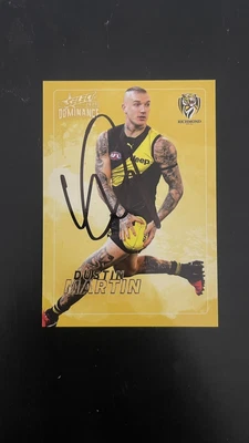 $60 • Buy Signed Dustin Martin Richmond Tigers 2020 AFL Premiers Select Card 