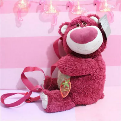 Toy Story Lotso Bear Strawberry Bear Backpack Bag Plush Toy Doll Xmas Gift 40CM • £23.98