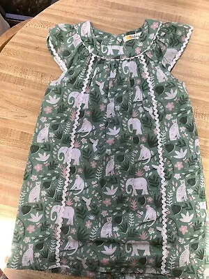Mini Boden Girls 100% Cotton Patterned Dress Size 2-3 Year • $21