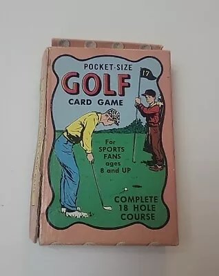 Golf Card Game Pocket Size USA Made Vintage Game 1950-60’s Rare • $10