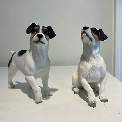 To Leonardo Jack Russell Figurines Standing Dog Has Been Repaired • £12.50