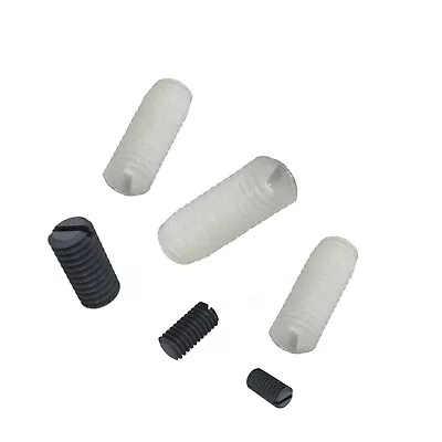 £2.49 • Buy NYLON Plastic GRUB SCREWS Slotted Head Black Or Natural Options Various Quantity