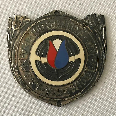 1956 Tulpen Rallye Rally Participant Badge Award Tulip Rally Dutch Netherlands  • $300