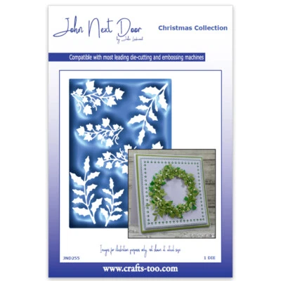 £13 • Buy New John Next Door Metal Cutting Die Christmas Holly And Ivy Plate JND255