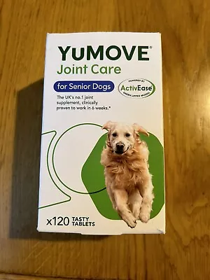 Lintbells Yumove Senior Dog Joint Supplement For Older Stiff Dogs - Pack Of 120 • £19.99