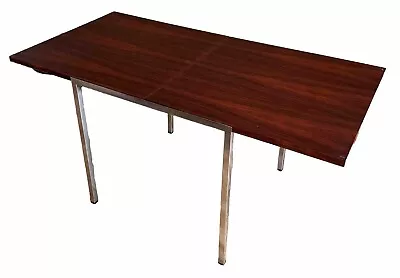 Wilhelm Renz Rosewood Modern Chrome Flip Top Coffee Side Table Vtg Danish Mcm • $499.99