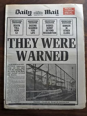 Daily Mail Bradford Football Ground Disaster 13th May 1985 • £5