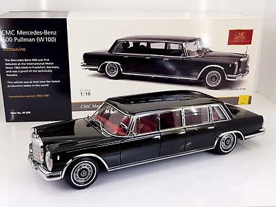 CMC 1:18 Mercedes-Benz 600 Pullman Limousine 1963-81(W100)Black M-200 *RETIRED* • $850