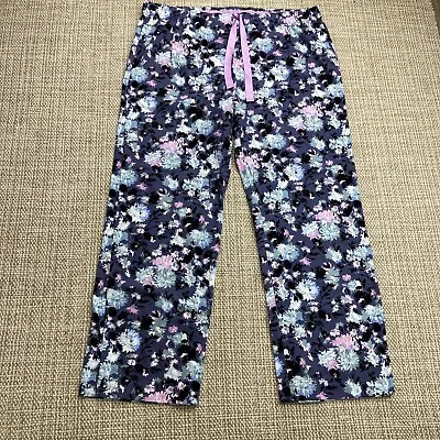 $18.50 • Buy Vera Bradley Womens Pajama Pants Size XL Blue Green Pink Floral 100% Cotton