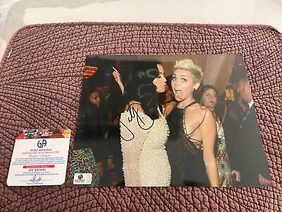 Katy Perry And Miley Cyrus Hand Signed 8x10 Autographed Photo Pop Stars GA COA • $175