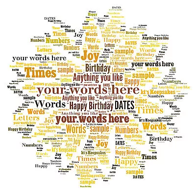 £1.99 • Buy Word Art Personalised Gift Present Keepsake Birthday Christmas Sunflower