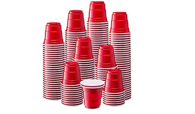 Disposable Shot Glass Cup Mini Plastic Hot Beverage Party Catering Cups 300 Pack • $17.37