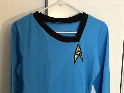 The Original Series Spock Blue Shirt Cosplay TOS Costumes Uniform New • $19.88