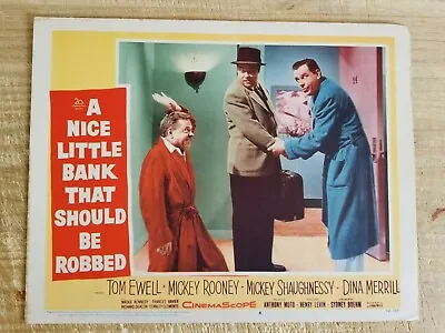 NICE LITTLE BANK THAT SHOULD BE ROBBED-11  X 14  LOBBY CARD-1958-MICKEY ROONEY*6 • $16.19