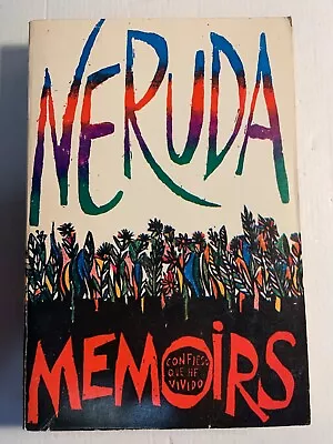 Pablo Neruda Memoirs 1977 Farrar Straus Giroux 1st Edition Paperback Good • $9.99