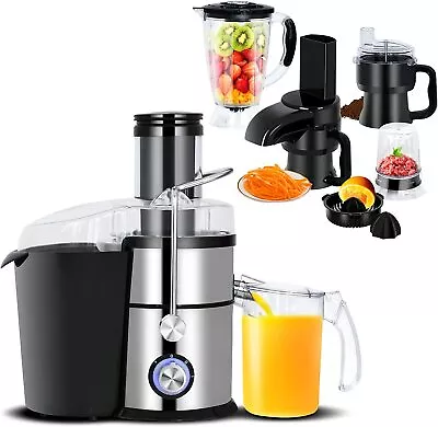 15 In 1 Cold Press Juicer Food Processor-Blender Mixer Grinder Shredder Citrus • $119.90