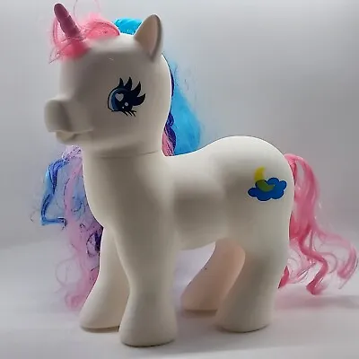 My Little Pony Large 9” White Unicorn Hasbro Rainbow Pink Hair • $14.99