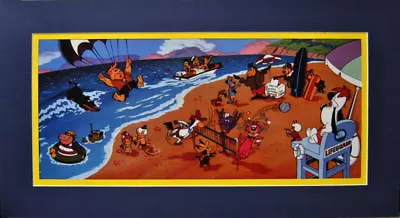 ENDLESS SUMMER MATTED PRINT Hanna Barbera Flintstones Magilla Muttley Atom Ant • $35.19