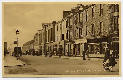 Curzon Street Maryport Cumberland Vintage Postcard O5 • £3.99