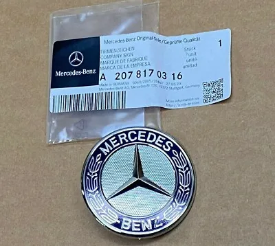 $28.49 • Buy Mercedes-Benz C CL CLK CLS E GL GLK ML SL R S Class Hood Emblem Badge Genuine OE