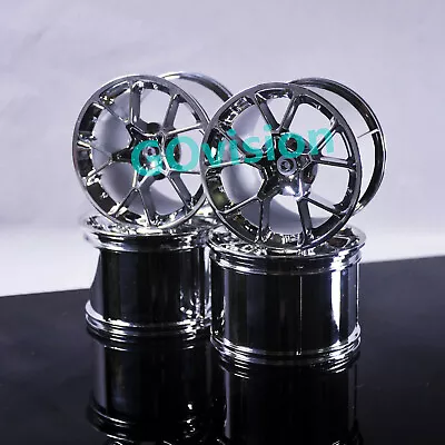 Custom 4 Pcs Chrome Silver Rims Wheels Hubs 37383 For Lego 42115 42083 MOC • $24.21