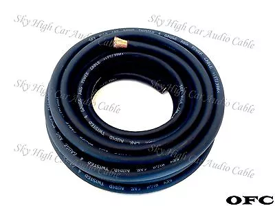 $2.49 • Buy 4 Gauge AWG OFC BLACK Power Ground Wire Sky High Car Audio Sold By The Foot Ft 