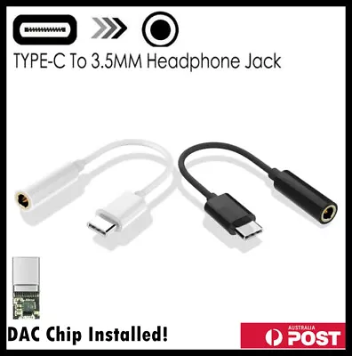 $6.99 • Buy USB Type C To 3.5mm Headphone Audio Aux Stereo Cable Adapter For Samsung Huawei