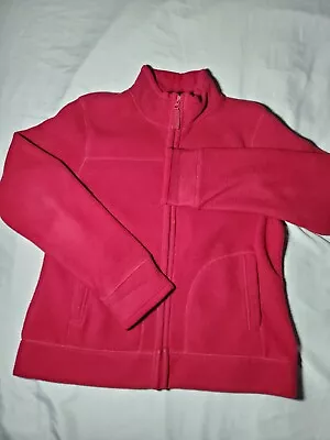 Womens Merona Full Zip Fleece Red Large  • $9.99