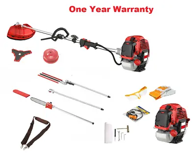 £167.99 • Buy 62cc 5 In1 Hedge Trimmer Garden Multi Tool Strimmer Chainsaw 1 Yrs Warranty 