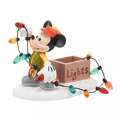 Dept 56 MICKEY LIGHTS UP CHRISTMAS Disney Village 4038634 BRAND NEW IN BOX • $28.50