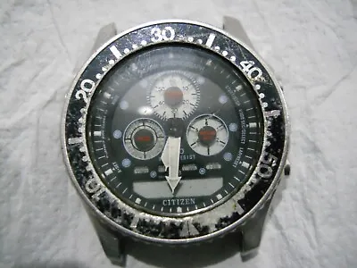 Vintage Citizen 8946-087879 Y Alarm Chronograph Men Watch(For Parts Or Repair) • $45