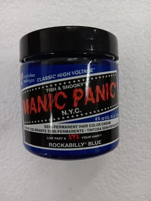 Manic Panic Hair Dye Semi-Permanent Hair Color 4oz ( Rockabilly Blue) • $11.49