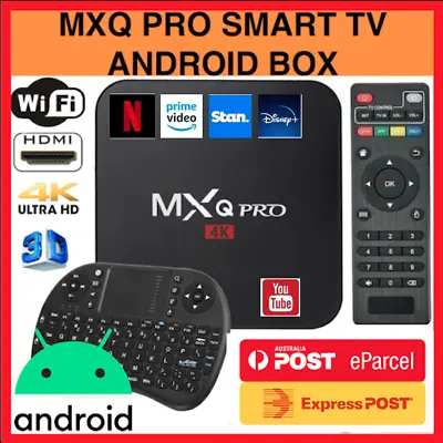 $58.88 • Buy 5G MXQ Pro 4K Quad Core Dual WiFi Smart TV Box For Netflix Prime Video Disney