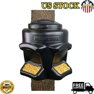 Hanging Wildlife Gravity Deer Feeder Station W/ Strapped Weep Holes Hunting New • $39.98