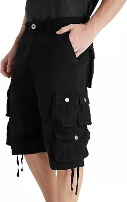 YGREYG Mens Cargo Shorts Long Capri Below The Knee Shorts 3/4 Relaxed Fit Long S • $68.86
