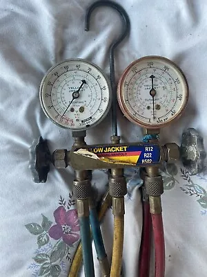 Yellow Jacket Test & Charging Manifold R12 R22 R502 & Hoses • $30