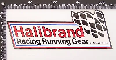 Vintage Halibrand Racing Running Gear Car Race Sponsor Advertising Promo Sticker • $15