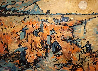 Vincent Van Gogh Painting Signed origin Known COA  Tempera Color  Gogh  Era • $160