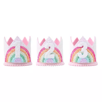 Eye-catching Decoration For Felt Theme Birthday Party Crown To Impress Guests • $14.62