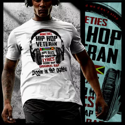 Hip Hop T-Shirt Rap Music 90s MC Brooklyn Cypha Dope Beats And Rhymes Tee • $19.99