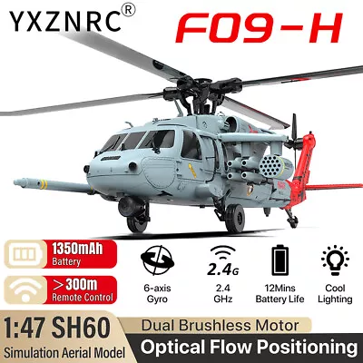 YXZNRC F09-H SH60 2.4G 6-Axis 8CH GPS Optical Flow Positioning RC Helicopter • $611.79