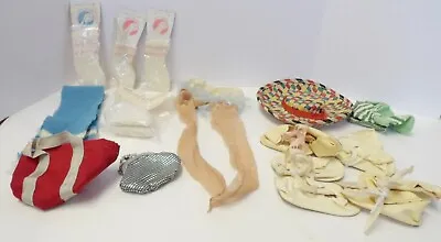 Miscellaneous Lot Of 1950's Doll Accessories - Socks - Shoe - Nylons With Garter • $34.99