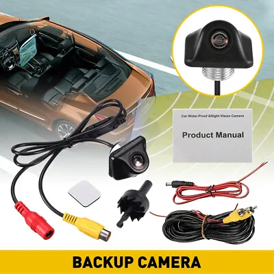Rear View Reverse Backup Camera HD Night Vision & Cable Kit For Pickup SUV Car • $13.29