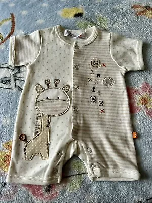 Brand New Gorgeous Newborn Unisex Romper Outfit From Babaluno Giraffe Detail • £3