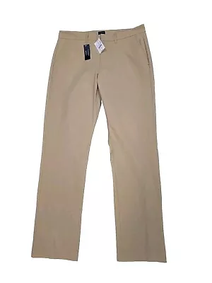 NWT J. Crew Men's Thompson Tech Flex Tapered Flat Front Beige Pants 32x32 $75 • $24.95