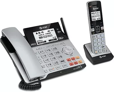 NEW AT&T 2 Line Business Phone DECT 6.0 Connect To Cell Cordless Phone Syste • $119.99