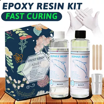 1:1 Epoxy Resin Casting Ultra Clear Craft AB Liquid Kit Coating Paste Art DIY • $17.95