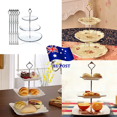 Cake Stand Fittings Sets For 3 Tier Stands With Fixings Many Patterns WH • $8.97
