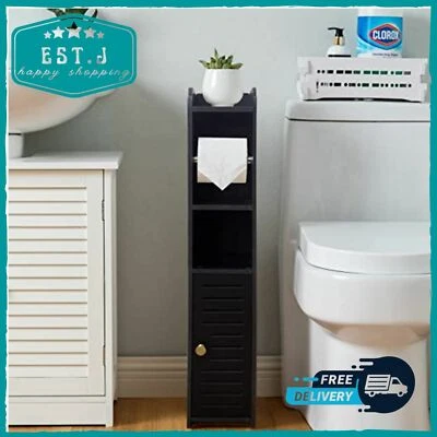 $53.96 • Buy Toilet Roll Holder With Toilet Paper Holder, Toilet Roll Storage For Small Space