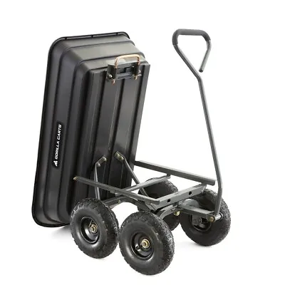 GOR4PS 600-lb. Poly Garden Dump Cart With 10  Tires Black • $103.55